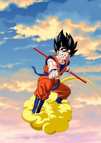 Goku nube voladora, anime, goku HD phone wallpaper