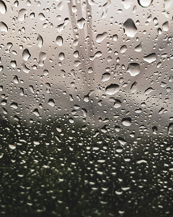 Rain, Drops, Macro, Moisture, Glass, Monochrome HD phone wallpaper