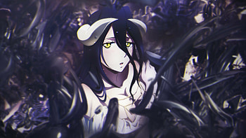 Overlord, Albedo , Dynamic backgrounds, Anime fantasy HD wallpaper