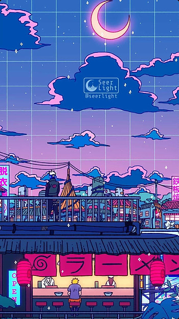 Lofi , Lofi Moon HD phone wallpaper