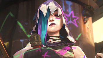 S2 Jinx Character from Arcane Season 2, TV Show, Arcane, Jinx (League Of Legends), Arcane Season 2 HD wallpaper