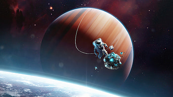 Astronaut Left Station , astronaut, artist, artwork, digital-art, artstation HD wallpaper