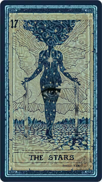Stars Tarot, art, woman, mythical creature, witch, power HD phone wallpaper