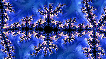 Trippy Psychedelic Fractal, blue, Abstract, fractal, abstract blue HD wallpaper