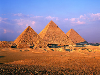 Landscape, Desert, Pyramids HD wallpaper