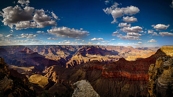 Sky Clouds Mountains Canyon , canyon, nature, mountains, sky, clouds HD wallpaper
