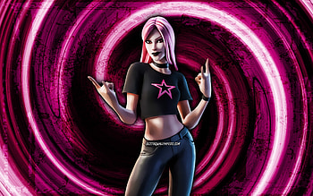 Haze, purple grunge background, Fortnite, vortex, Fortnite characters, Haze Skin, Fortnite Battle Royale, Haze Fortnite HD wallpaper