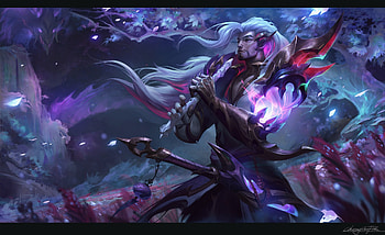 Fantasy man, blue, pink, chengwei pan, man, fantasy HD wallpaper