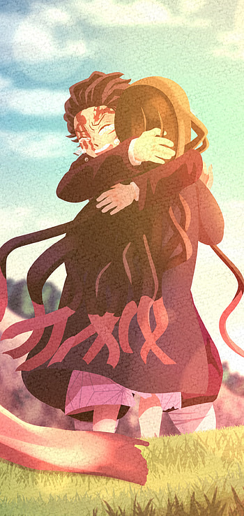 Tanjiro & Nezuko, Anime, Demon Slayer: Kimetsu no Yaiba HD phone wallpaper