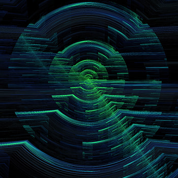 Abstract, Circles, Glitch, Interference, Digital, Hologram HD phone wallpaper