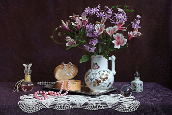 *** Still life ***, vase, nature, flowers, violet HD wallpaper
