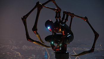 Iron Spiderman HD wallpaper