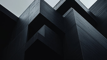 Dark Minimalist Architecture in Stunning, architecture, Abstract, geometric, black, abstract black HD wallpaper