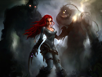Women Warrior Long Hair Fantasy Girl, fantasy-girls, girls, artwork, artist, digital-art, warrior, deviantart HD wallpaper