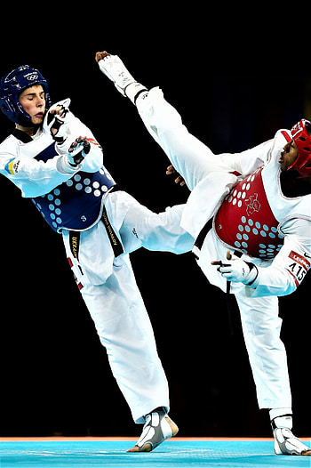 Terrence Jennings vs Hryhorii Husarov, Taekwondo HD phone wallpaper
