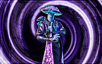 Madcap, violet grunge background, Fortnite, vortex, Fortnite characters, Madcap Skin, Fortnite Battle Royale, Madcap Fortnite HD wallpaper
