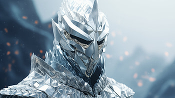 Crystal Knight Fantasy, fantasy, fantasy knight, armor, knight, crystal HD wallpaper