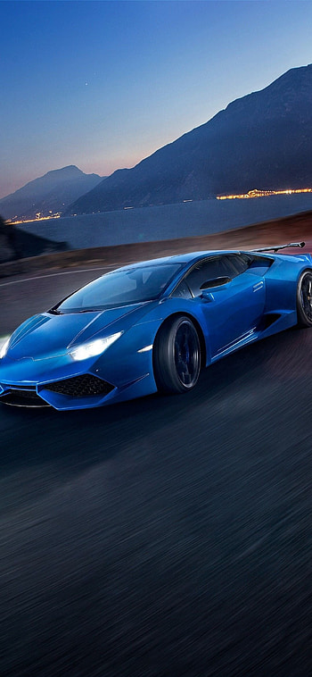 Lamborghini Huracan, Blue beast, Exquisite craftsmanship, Sports car elegance HD phone wallpaper