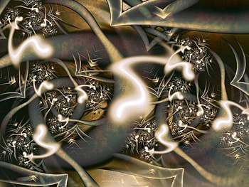Twists and Turns, twisted, golden, fractal HD wallpaper