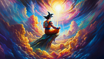 Goku Cosmic Shenanigans, goku, dragon-ball, anime, artwork, digital-art, ai, artist, deviantart HD wallpaper