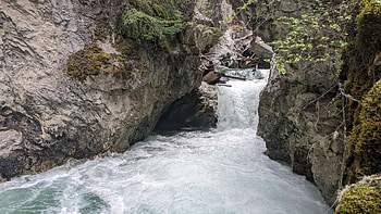 Fenwick Falls, British Columbia, trees, river, canada, rocks HD wallpaper