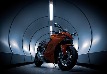 Motorcycles, Ducati, Motorcycle, Tunnel HD wallpaper