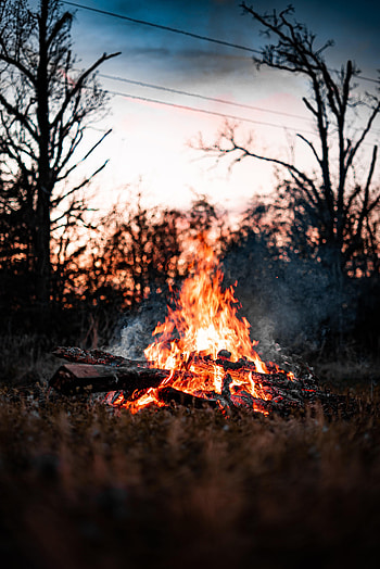 Smoke, Bonfire, Miscellanea, Miscellaneous, Firewood HD phone wallpaper
