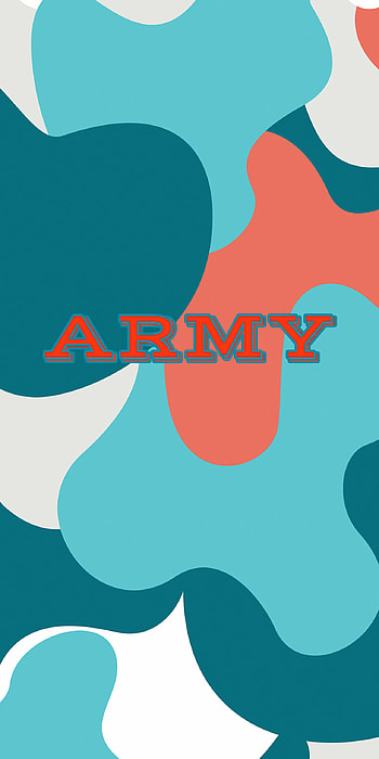 Army, orange, red, aqua, teal, camo HD phone wallpaper