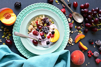 Breakfast, museli, fruit, food HD wallpaper