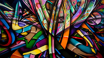 abstract, Colorful, Graffiti, Walls, Artwork, Painting / and Mobile Backgrounds HD wallpaper