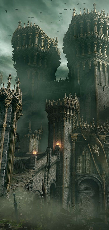 Castle Elden Ring, Stunning for Samsung Galaxy Note 10 Plus, Gloomy ambience HD phone wallpaper