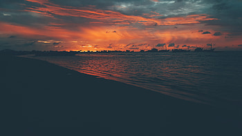 Beach During Golden Hour , beach, nature, graphy, sunset HD wallpaper