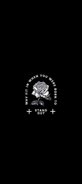 Black Rose, art, sleeve HD phone wallpaper