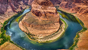 Horseshoe Bend, Geology HD wallpaper