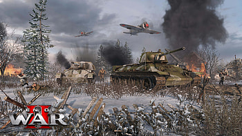 Men of War II – Intense Battle Scene , video game, Men of War II HD wallpaper