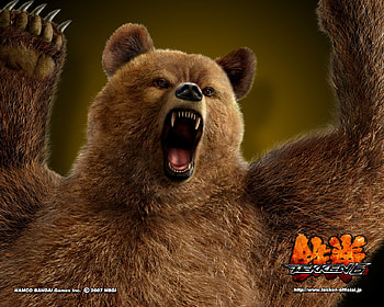 Kuma, fighting, character, adventure, action, video game, tekken 6, fighter, , tekken HD wallpaper