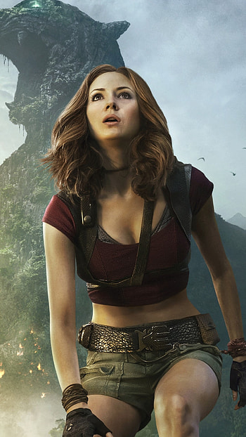 Jumanji films, Welcome to the Jungle, Karen Gillan HD phone wallpaper