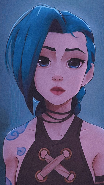 Jinx Cute, Enemy, Kawai, Arcane, Leagueoflegends, Girl, Videogames, Powder HD phone wallpaper