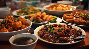 Sizzling Chinese Feast —, Food, Chinese Food, Stir-fry HD wallpaper