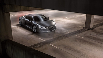Audi, Cars, Grey, Side View, R8 HD wallpaper