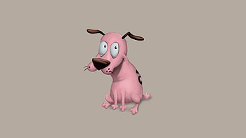 Vector, Dog, Minimalism, Courage Is A Cowardly Dog, Courage - Cowardly Dog, Courage - The Cowardly Dog HD wallpaper