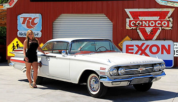 1960-Chevrolet-Impala, Sexy, Model, White, Classic HD wallpaper