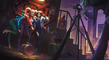 Harley Quinn Friends Joker Clicking , harley-quinn, joker, superheroes, artwork, artstation HD wallpaper