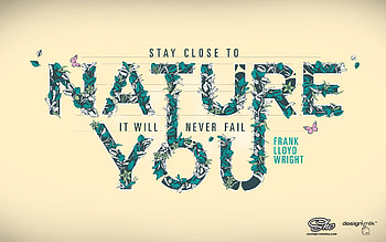 Stay Close To Nature, msg, comments, typography, nature HD wallpaper