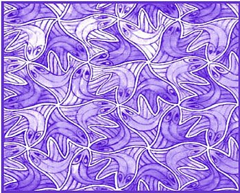 Purple Fishes, purple, fish, collage HD wallpaper