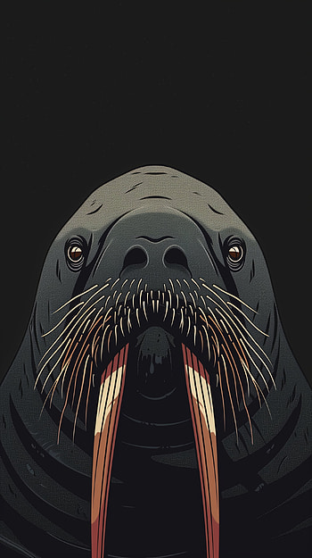 Majestic Walrus HD phone wallpaper