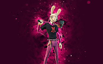 Masked Guggimon, , purple neon lights, Fortnite Battle Royale, Fortnite characters, Masked Guggimon Skin, Fortnite, Masked Guggimon Fortnite HD wallpaper