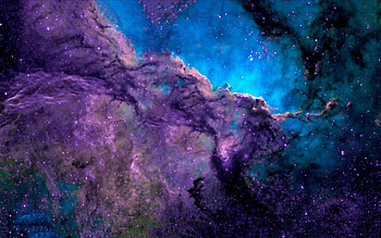 Space-purple-blue-nebula- HD wallpaper