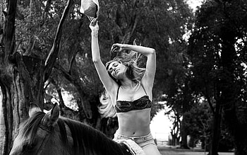 The Joy Of Riding.., style, horse, cowgirl, fun, brunettes, fashion, outdoors, ranch, saddle, girls, women, models, western, hats, female HD wallpaper