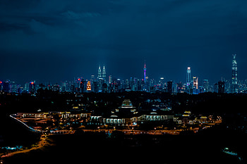 Cities, Night, Building, Lights, Night City HD wallpaper